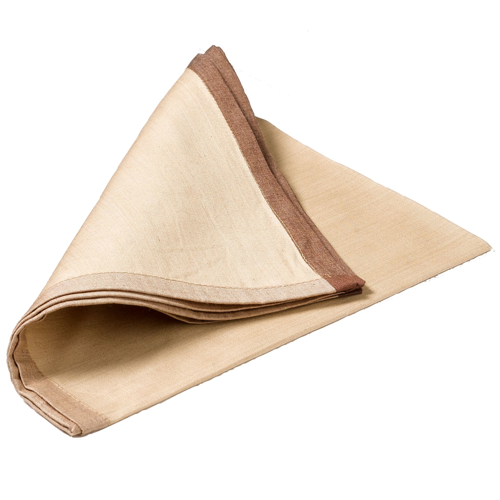 Contrast Napkin Honey / Brown