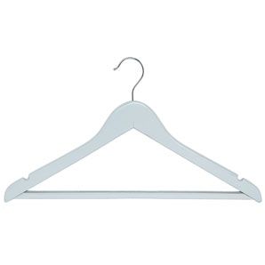 John Lewis Wooden Hangers, Blue, Set of 4