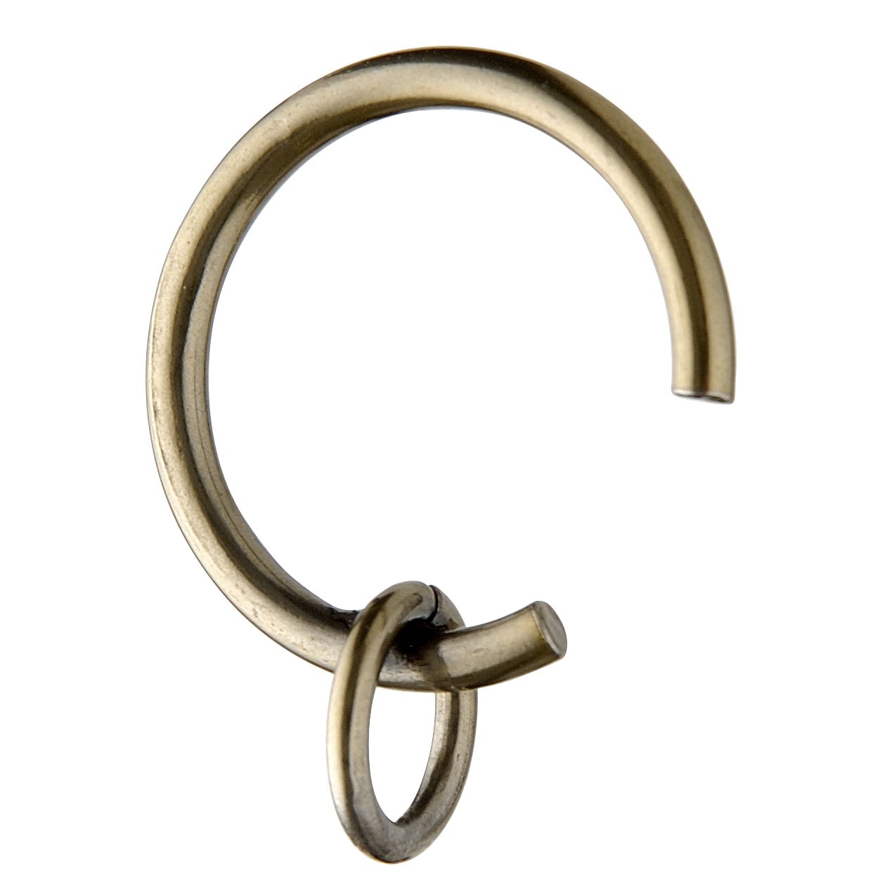 john lewis Brass Tone Steel Passing Rings- Pack of 6- 19mm