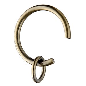 Brass Tone Steel Passing Rings- Pack of 6- 19mm