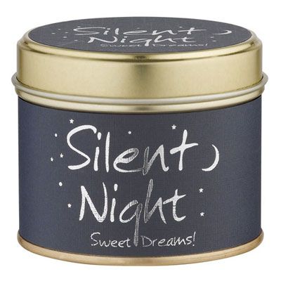 Lily-Flame Candle in a Tin, Silent Night