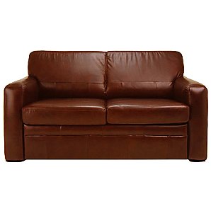 Leather Sofa Bed, Chestnut