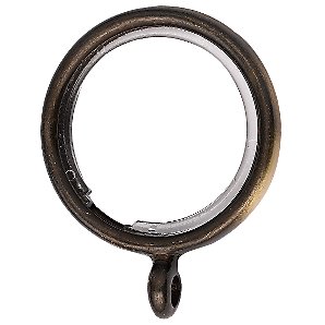 Polished Brass Curtain Rings- Pack of 4