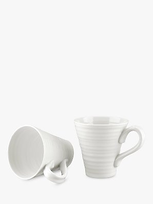 Sophie Conran for Portmeirion Mugs, White, Box of 2