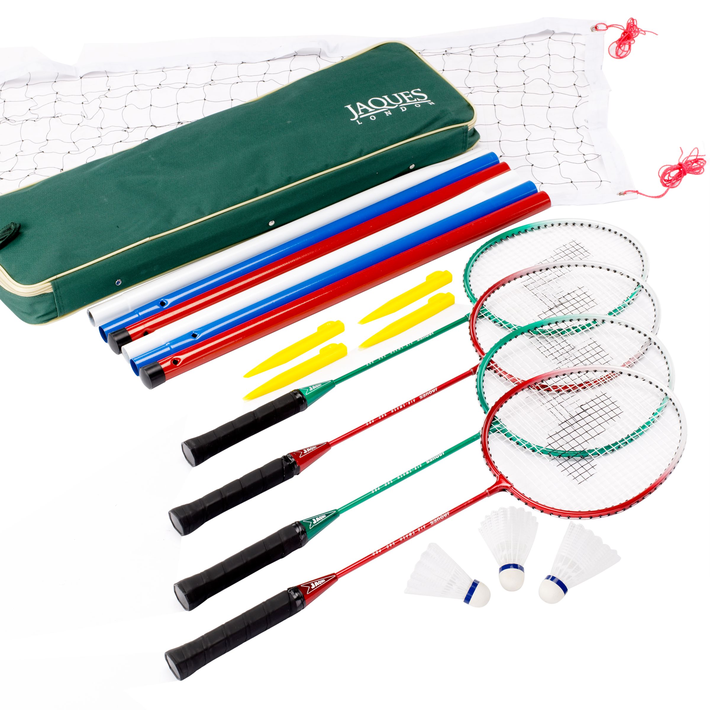 Jaques 4 Player Badminton Set