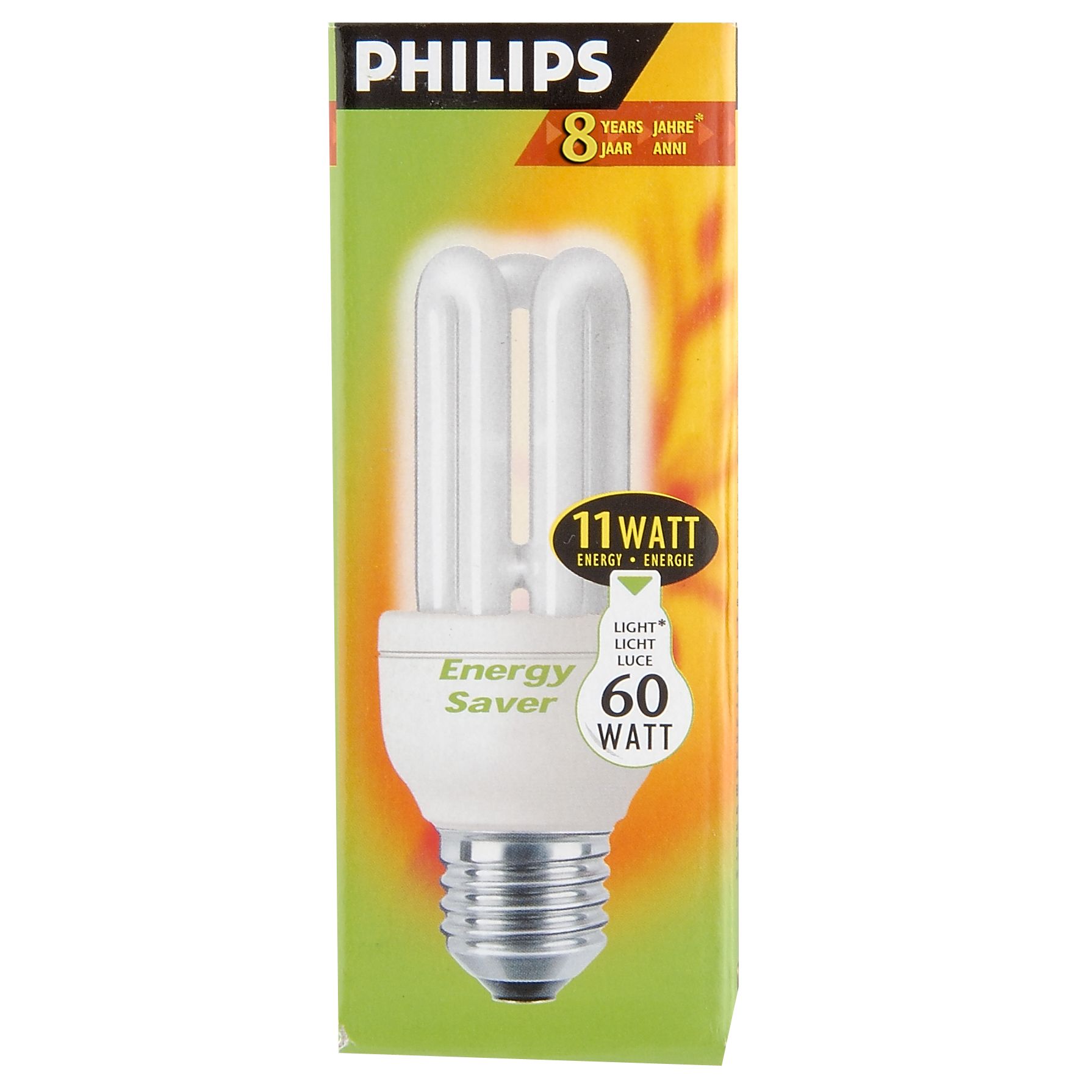 Philips Genie CFL Energy Saver Bulb, 11 Watt ES