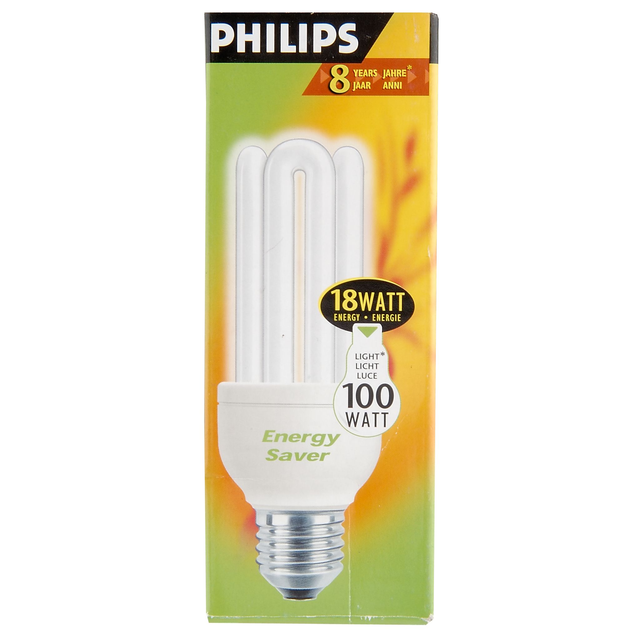 Philips Genie CFL Energy Saver Bulb, 18 Watt ES