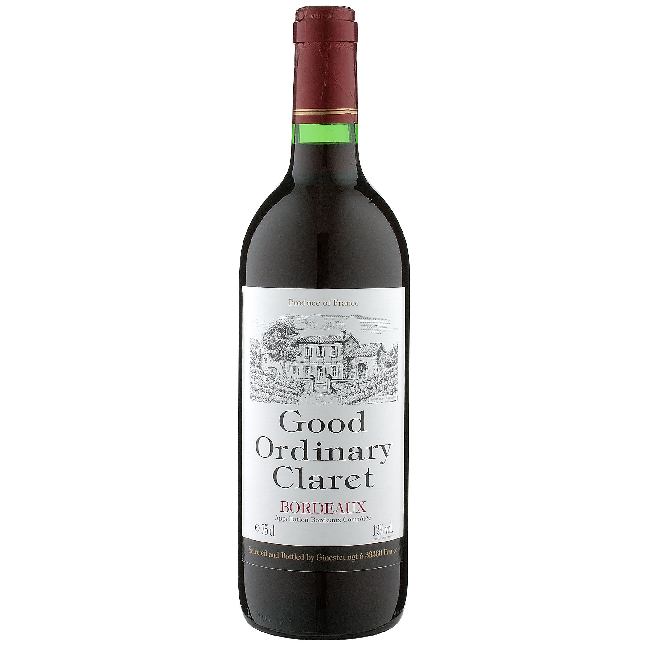 Unbranded Good Ordinary Claret, Bordeaux, France