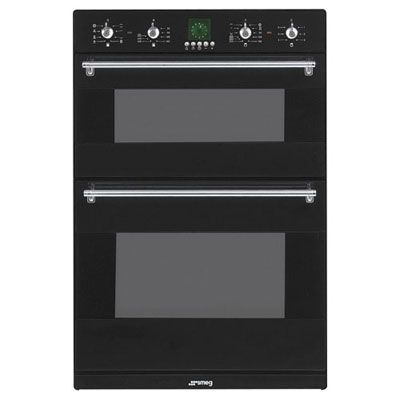 Smeg DO81CBL-5 Double Electric Oven, Black at John Lewis