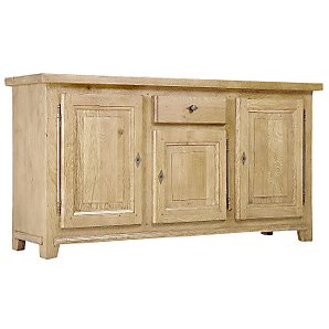 John Lewis Bergerac 3 door Sideboard, Vanille at John Lewis