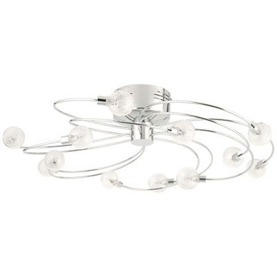 Frost Ceiling Light, 12 Arm