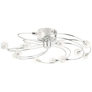 Frost Ceiling Light, 12 Arm