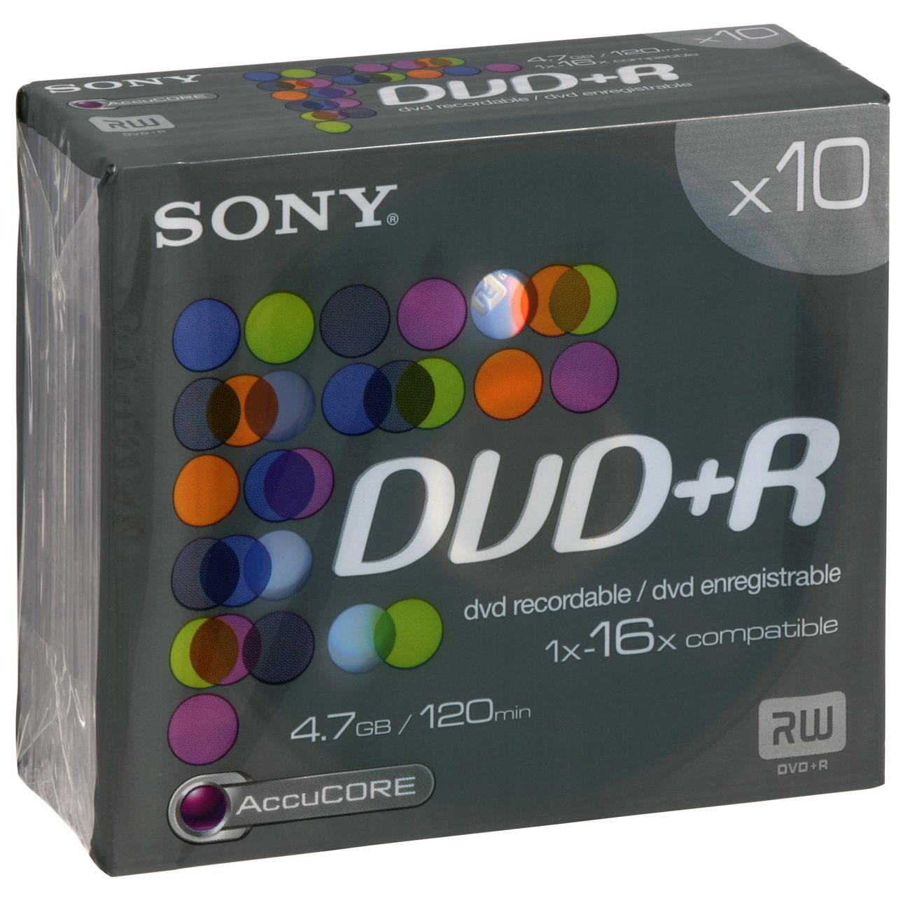 Sony DVDR Discs 10DPR120B Pack of 10