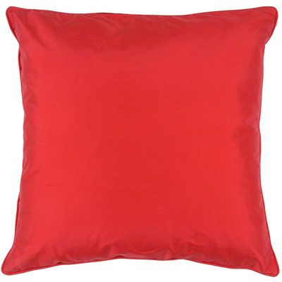 John Lewis Silk Cushion, Raspberry, One size