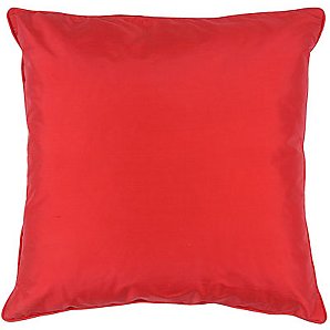 John Lewis Silk Cushion, Raspberry, One size