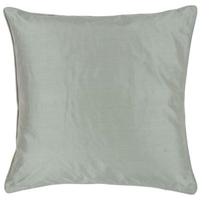 John Lewis Silk Cushion, Aqua