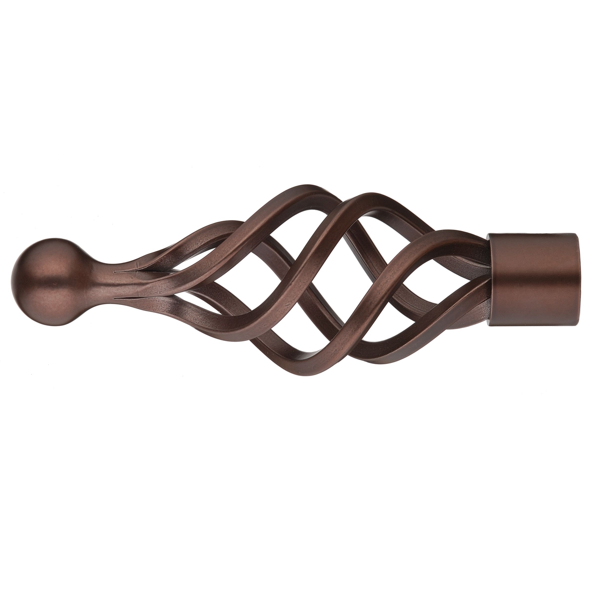 John Lewis New Bronze Cage Finial, Dia.25mm