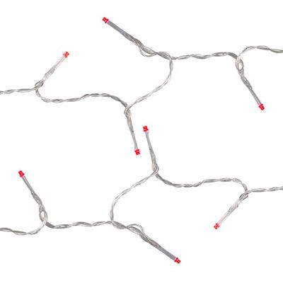 25 LED Battery Lights Red