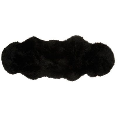 Other Sheepskin Rug Black, Double, L184cm x W76cm