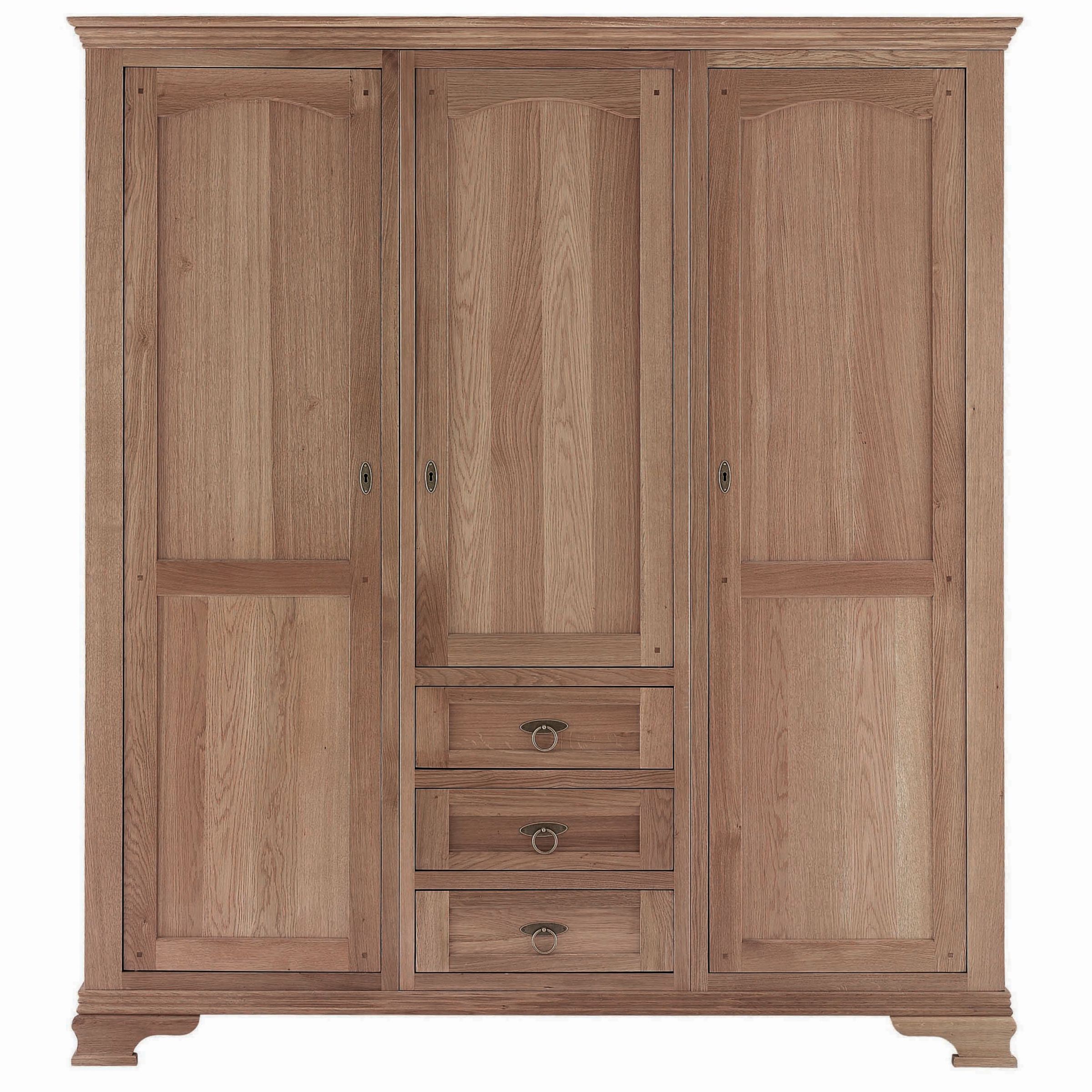 john lewis Oak Provencal Triple Wardrobe