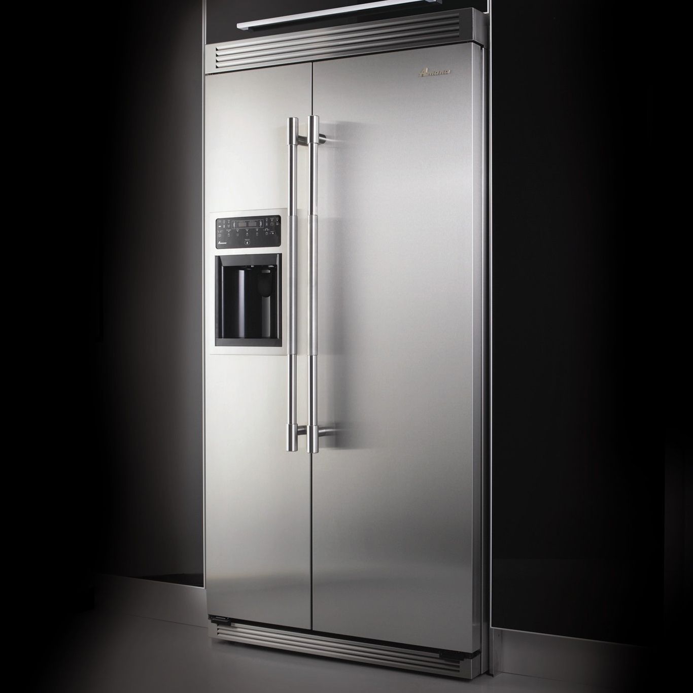 Amana Precision 228FIRS Side by Side Fridge Freezer Stainless Steel