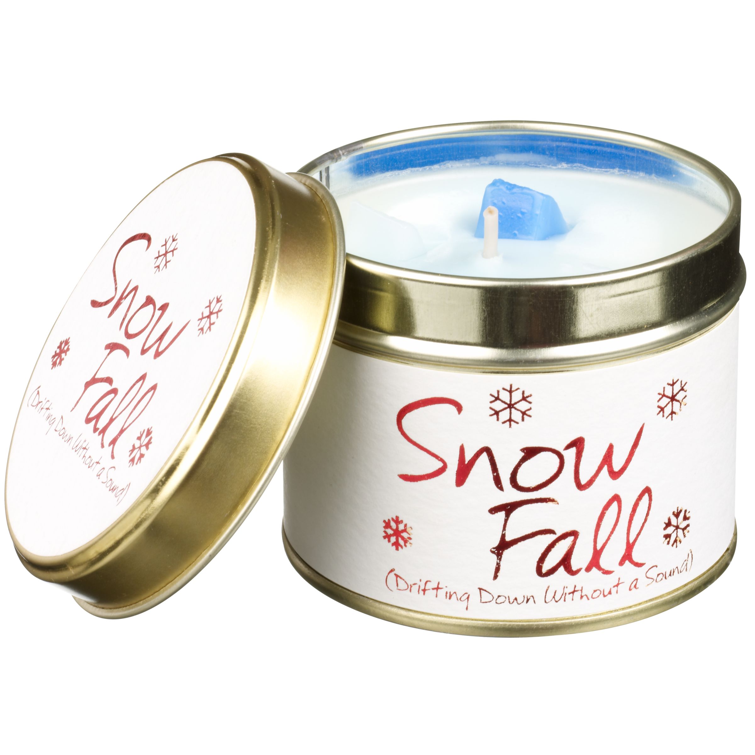 Lily-Flame Candle in a Tin, Snowfall
