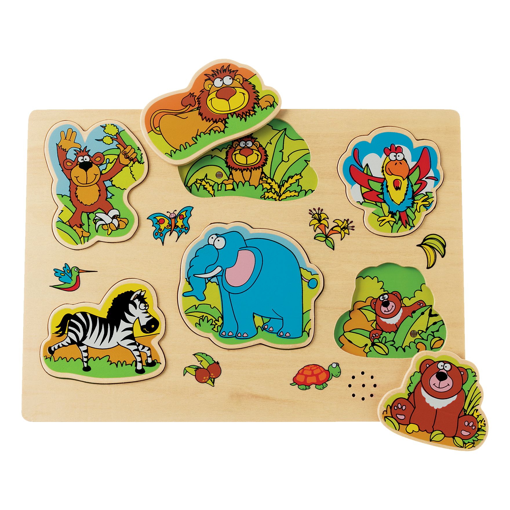 John Lewis Jungle Peg Puzzle With Sounds