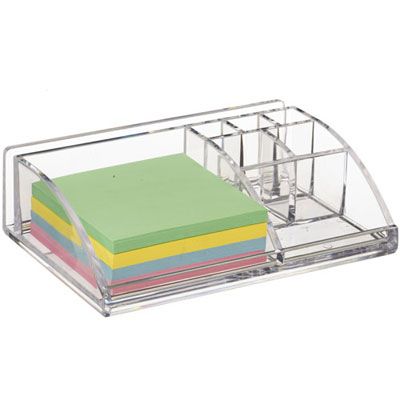 Oscar Acrylic Desk Organiser / Memo Holder