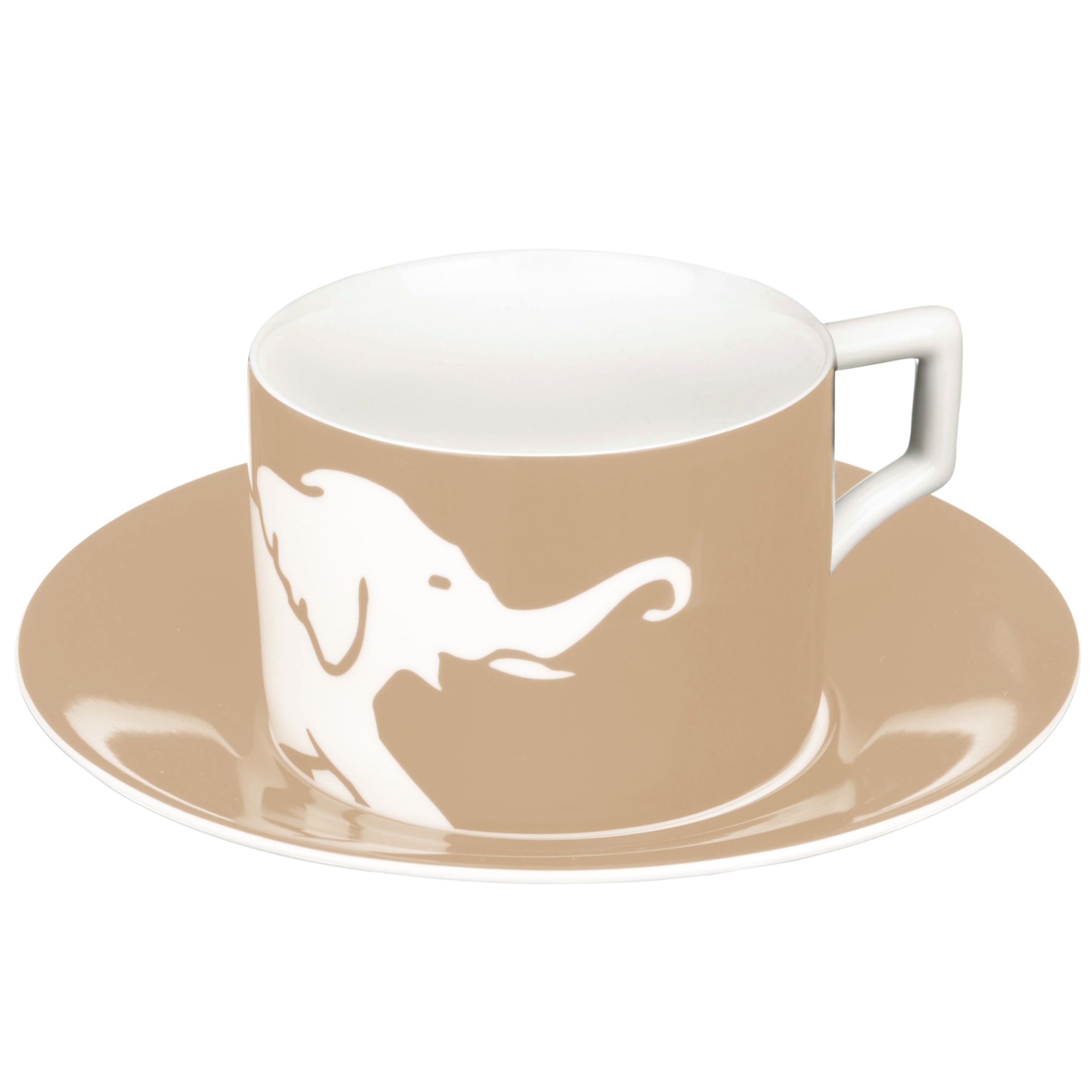 Andrew Martin Grand Hotel, Jumbo, Taupe, Teacup and Saucer