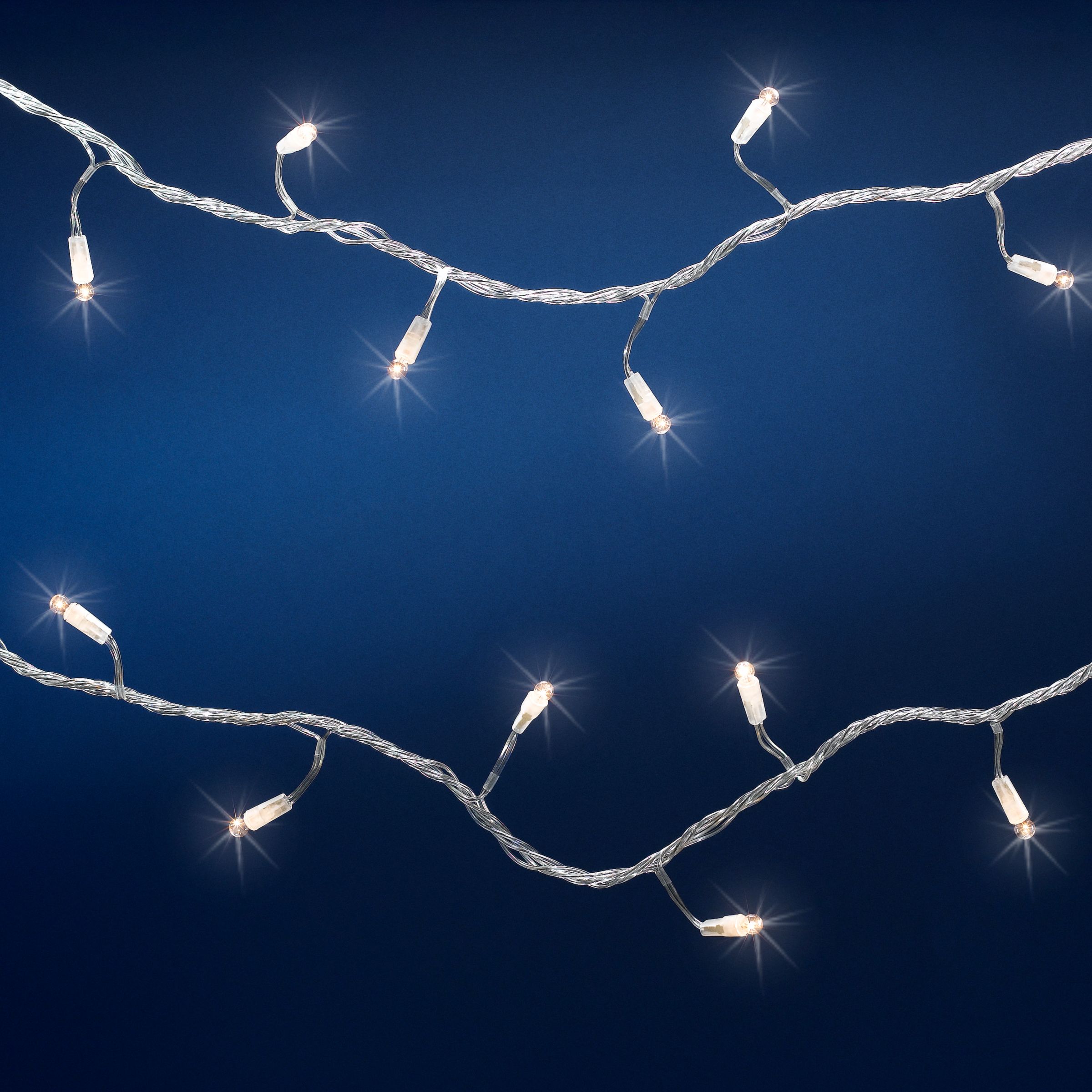100 Clear Berry Glow Worm Indoor Lights