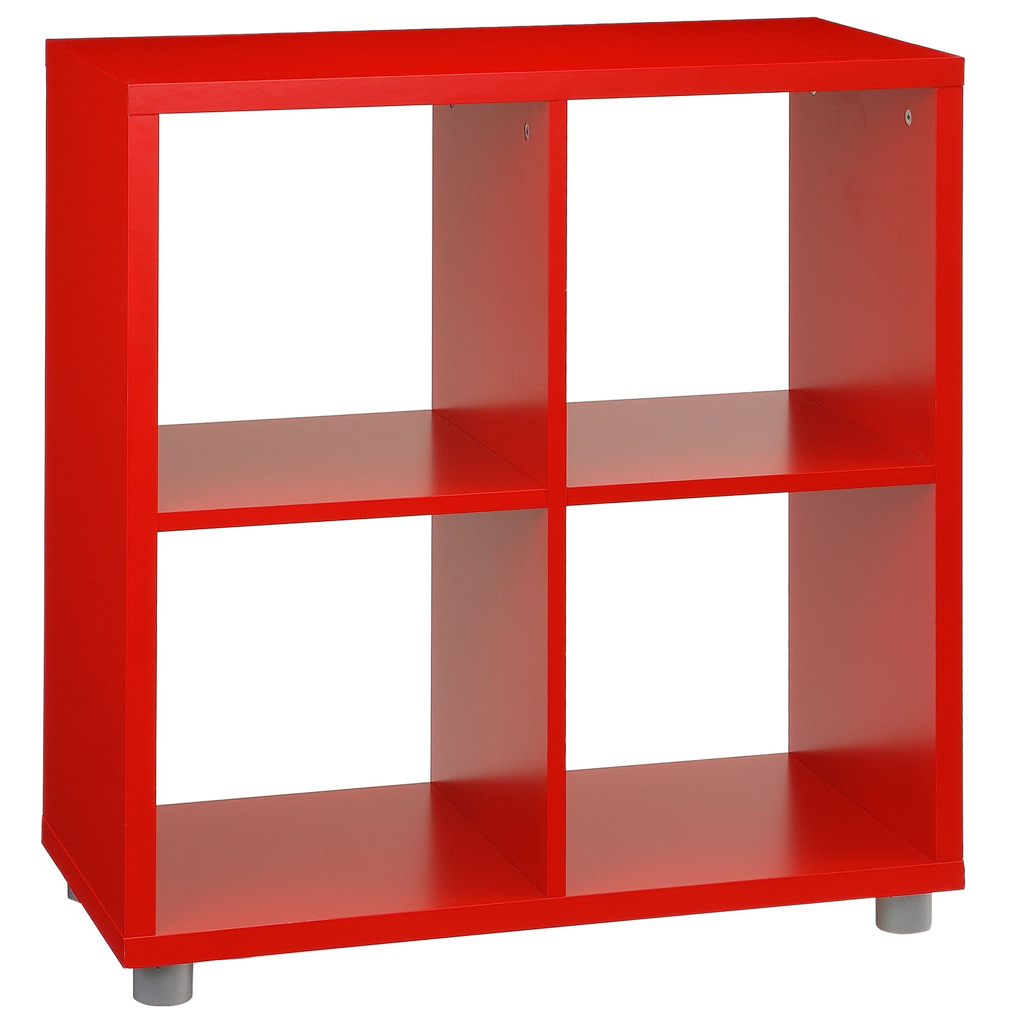 john lewis Box Four Cube Unit- Red