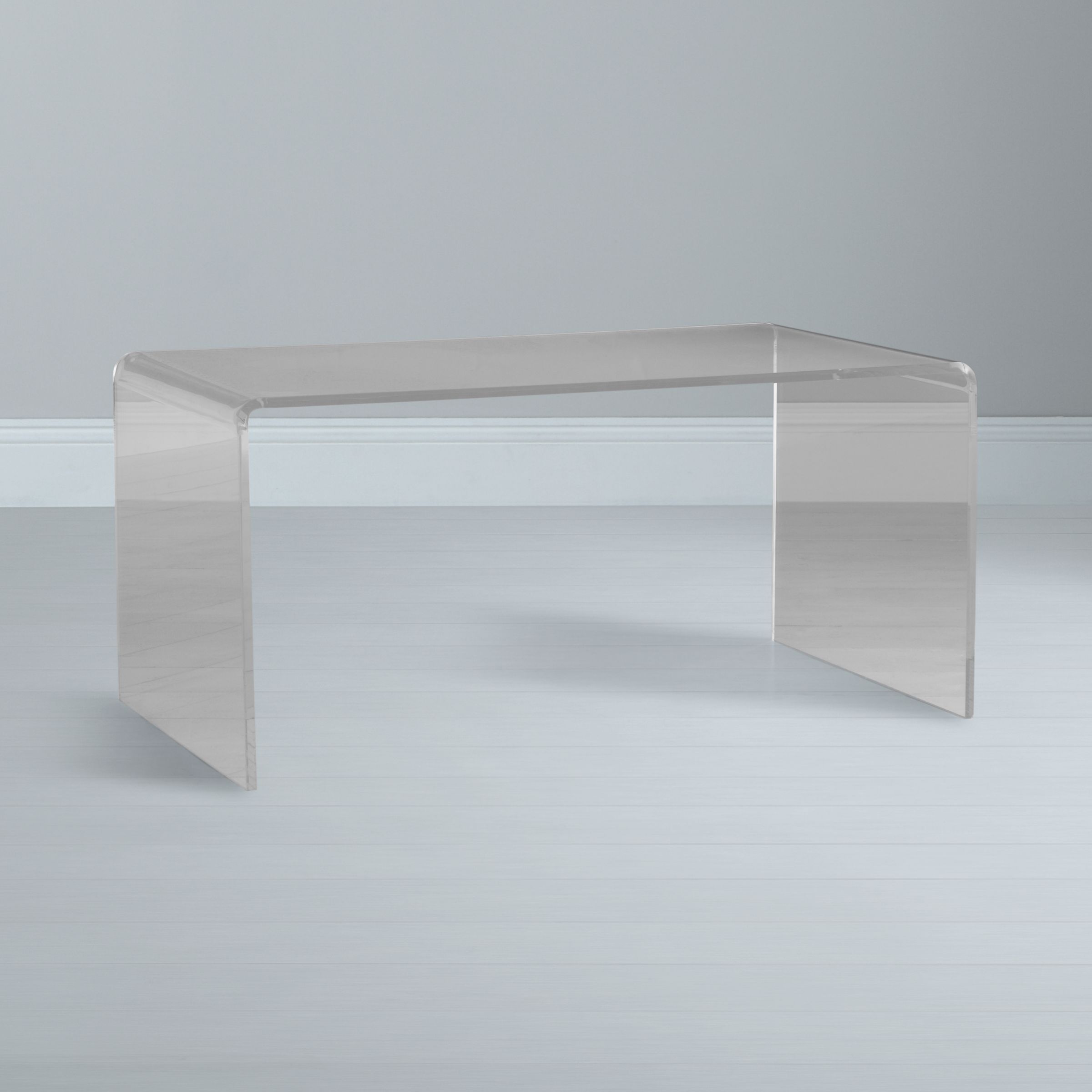 John Lewis Ice Coffee Table, Clear at John Lewis