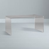 John Lewis Ice Coffee Table, Clear, width 90cm