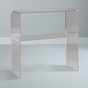 john lewis Ice Console Table- Clear