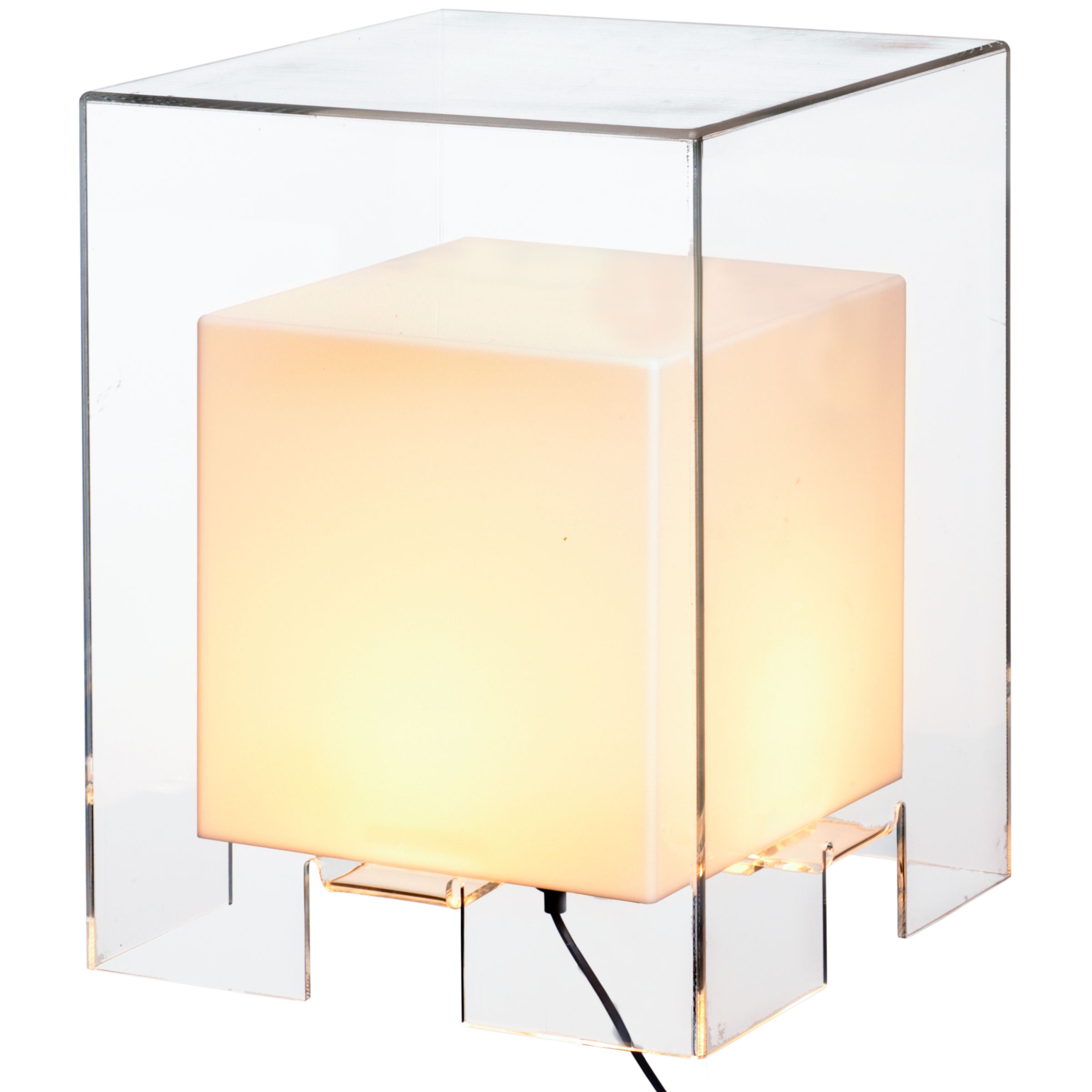 John Lewis Ice Light Cube, Clear at JohnLewis