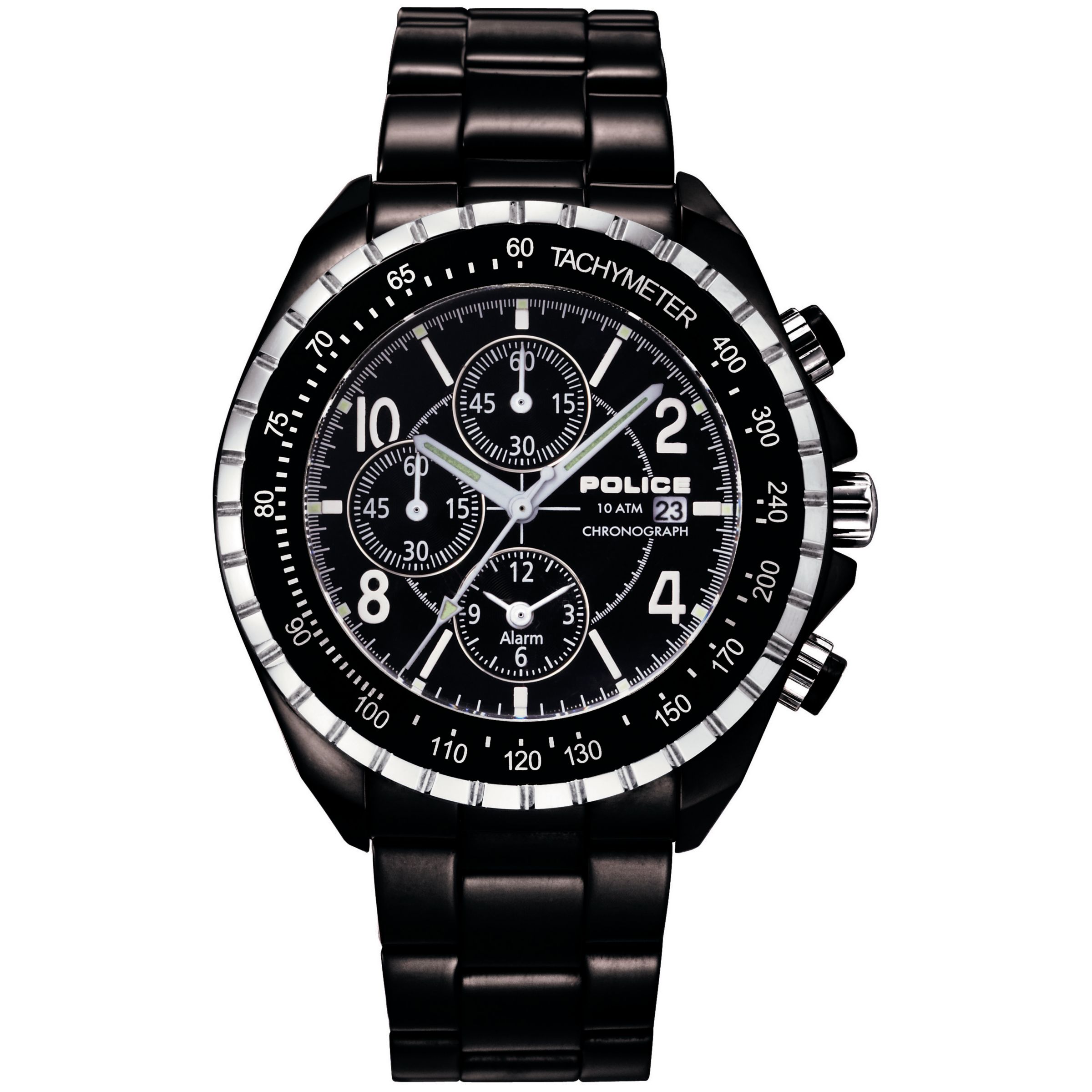 Police Chunky Chronograph Men's Watch, Black, 10962JSB/02M
