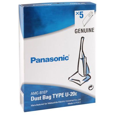 Panasonic Upright Vacuum Cleaner Bags, U20e, Pack of 5