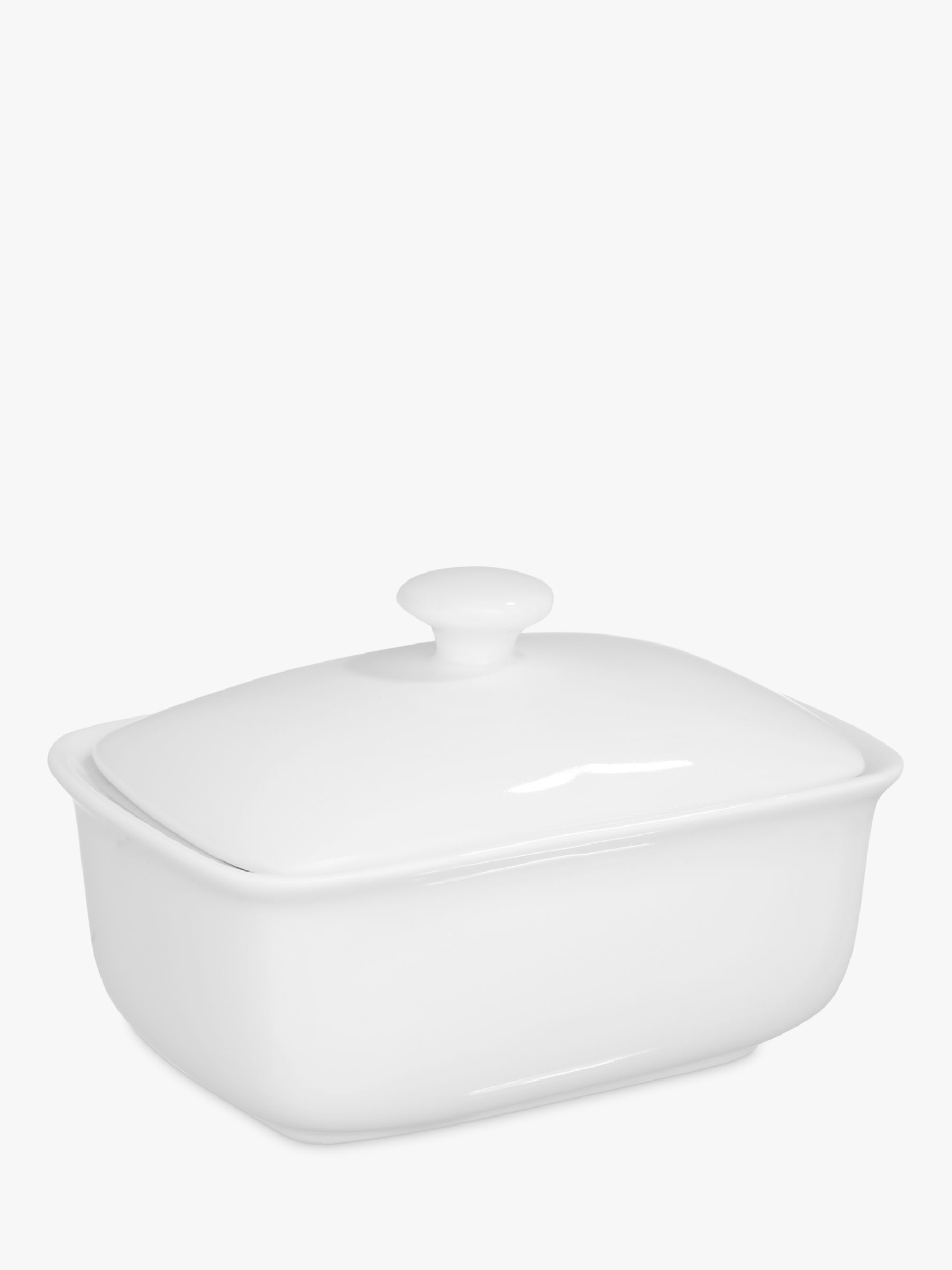 John Lewis White Bone China, Butter Box