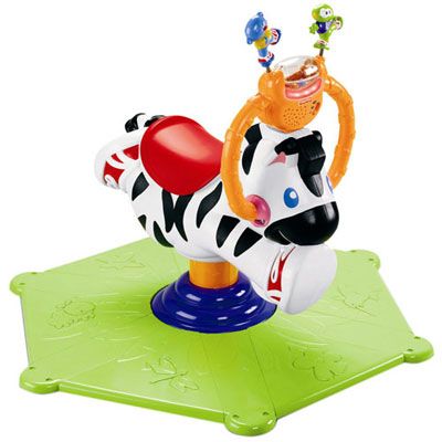 Fisher Price Bounce and Spin Zebra