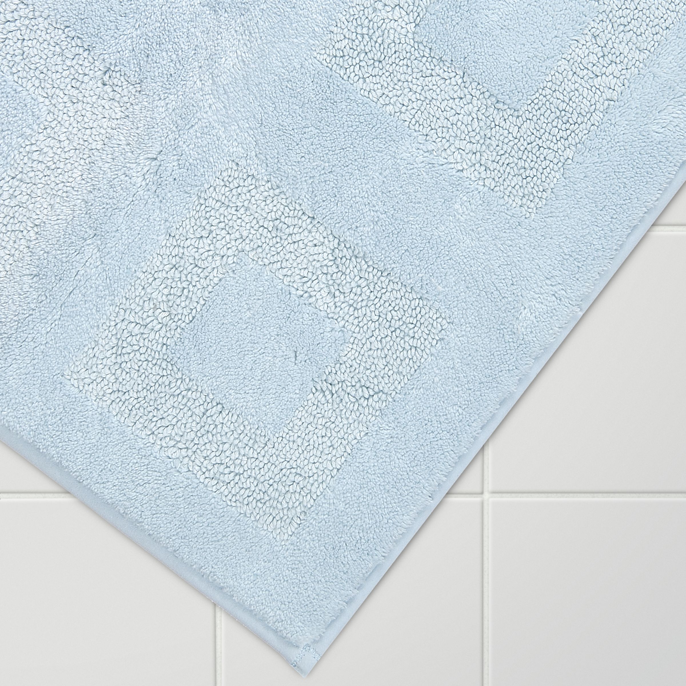John Lewis Tufted Bath Mat, Duck Egg