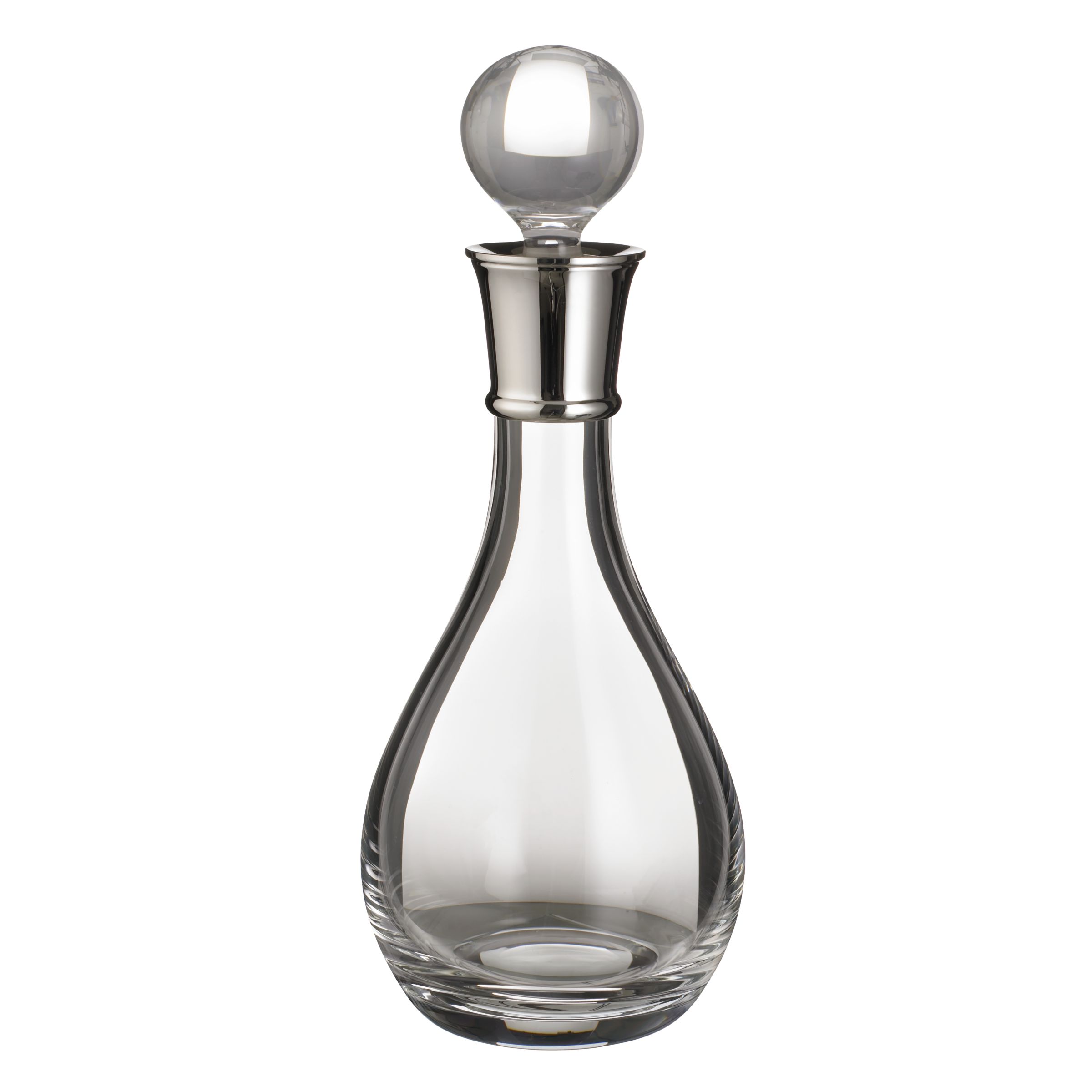 John Lewis Sterling Silver Wine Decanter