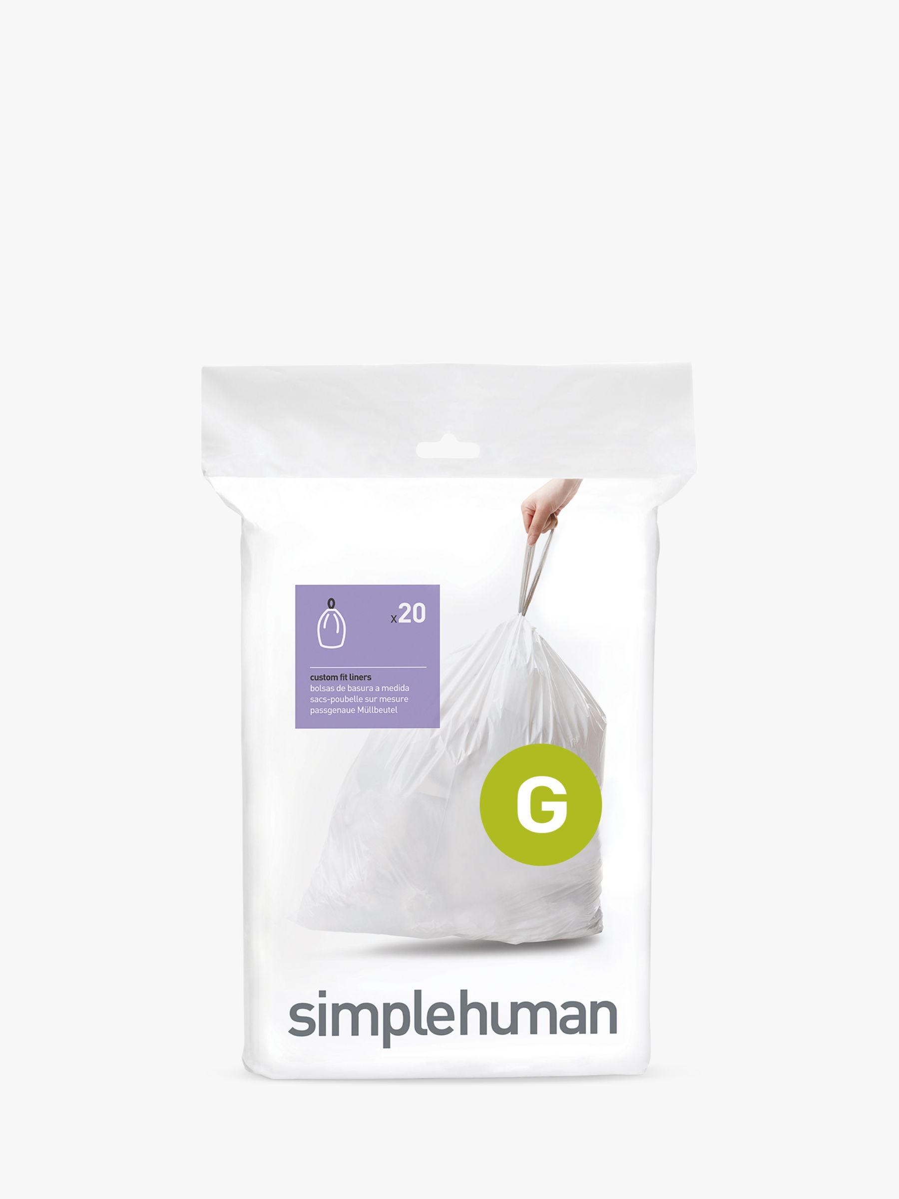 simplehuman Bin Liners, Size G