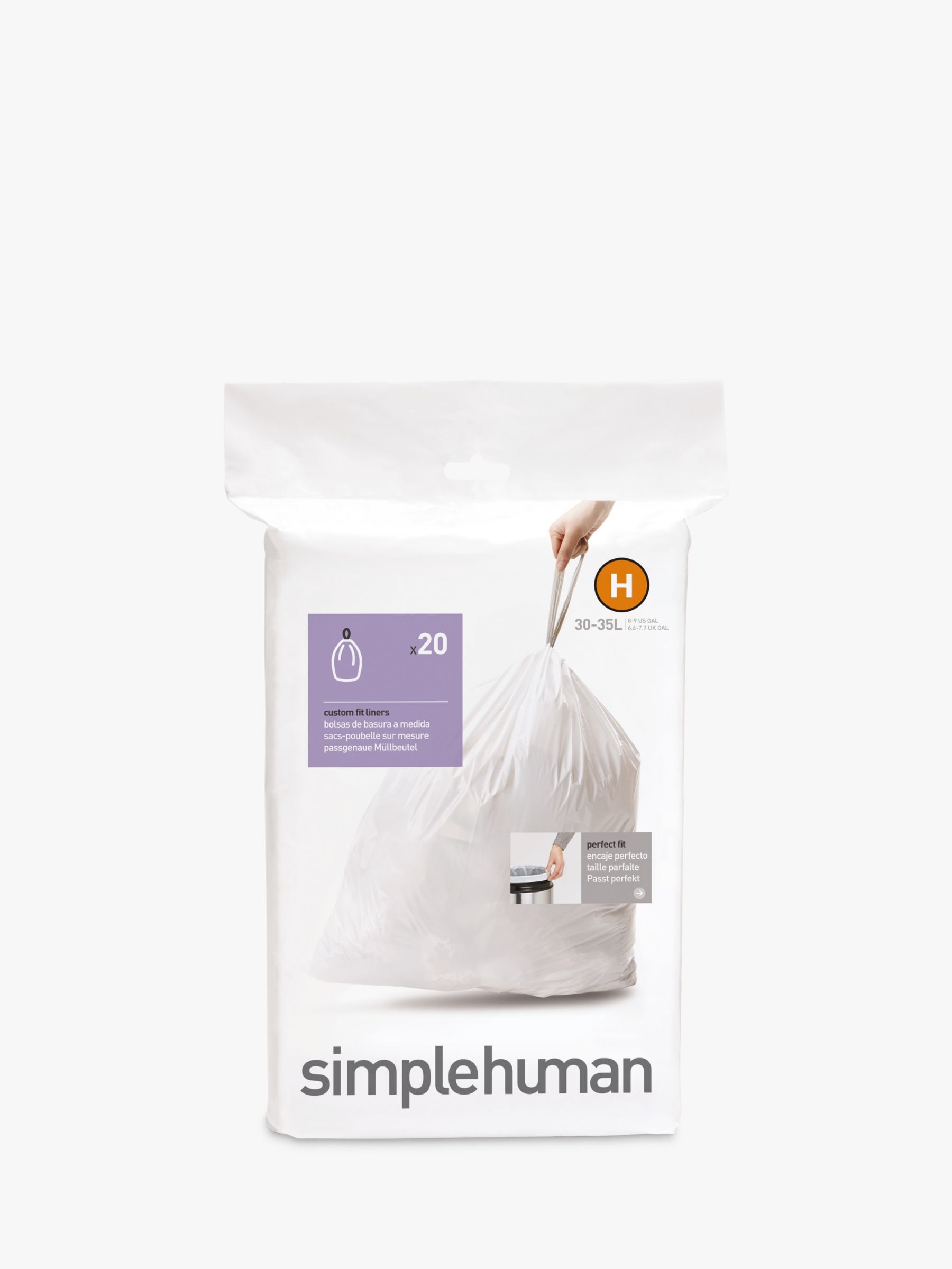 simplehuman Bin Liners, Size H