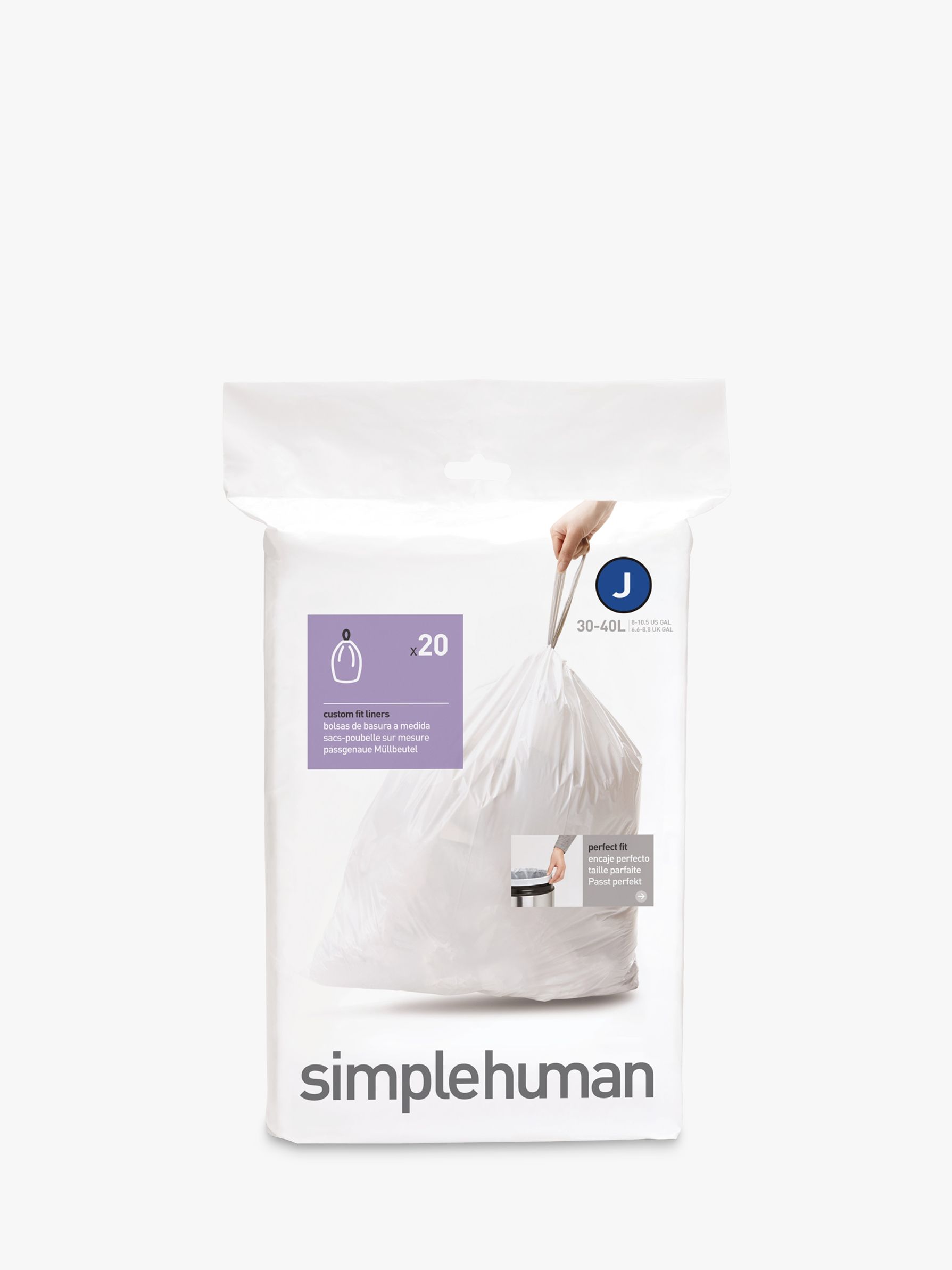 simplehuman Bin Liners, 38/40L