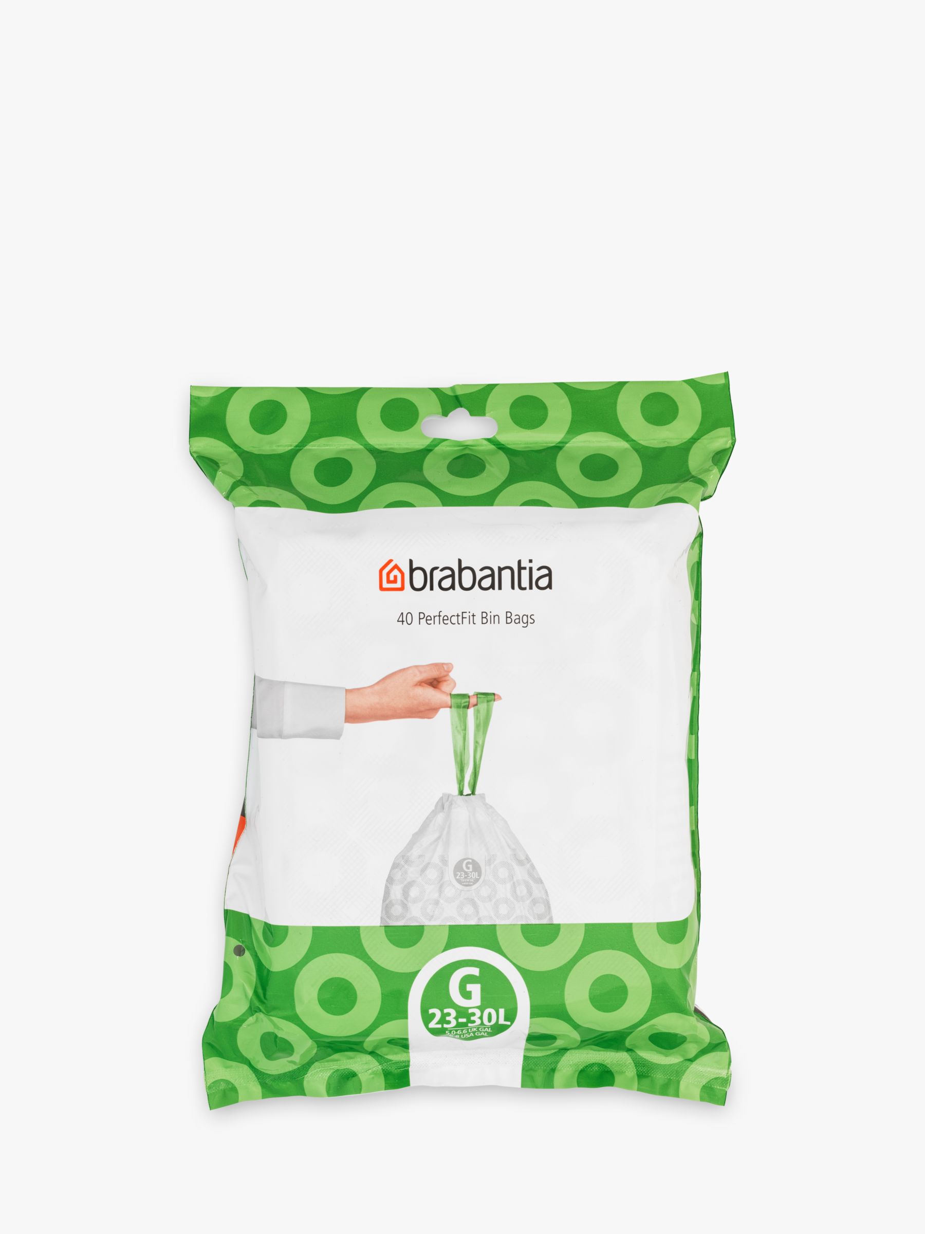 Brabantia Smartfix Bin Liners, G, 30L