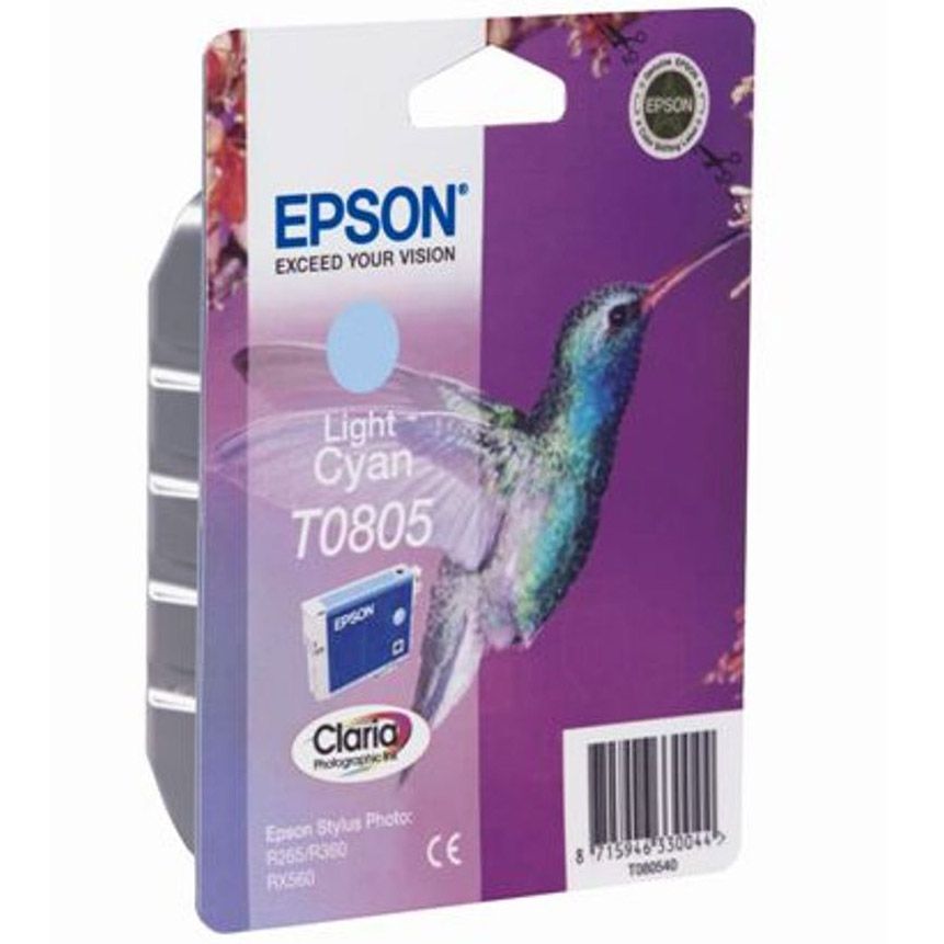 Epson Inkjet Cartridge, Light Cyan, T080540