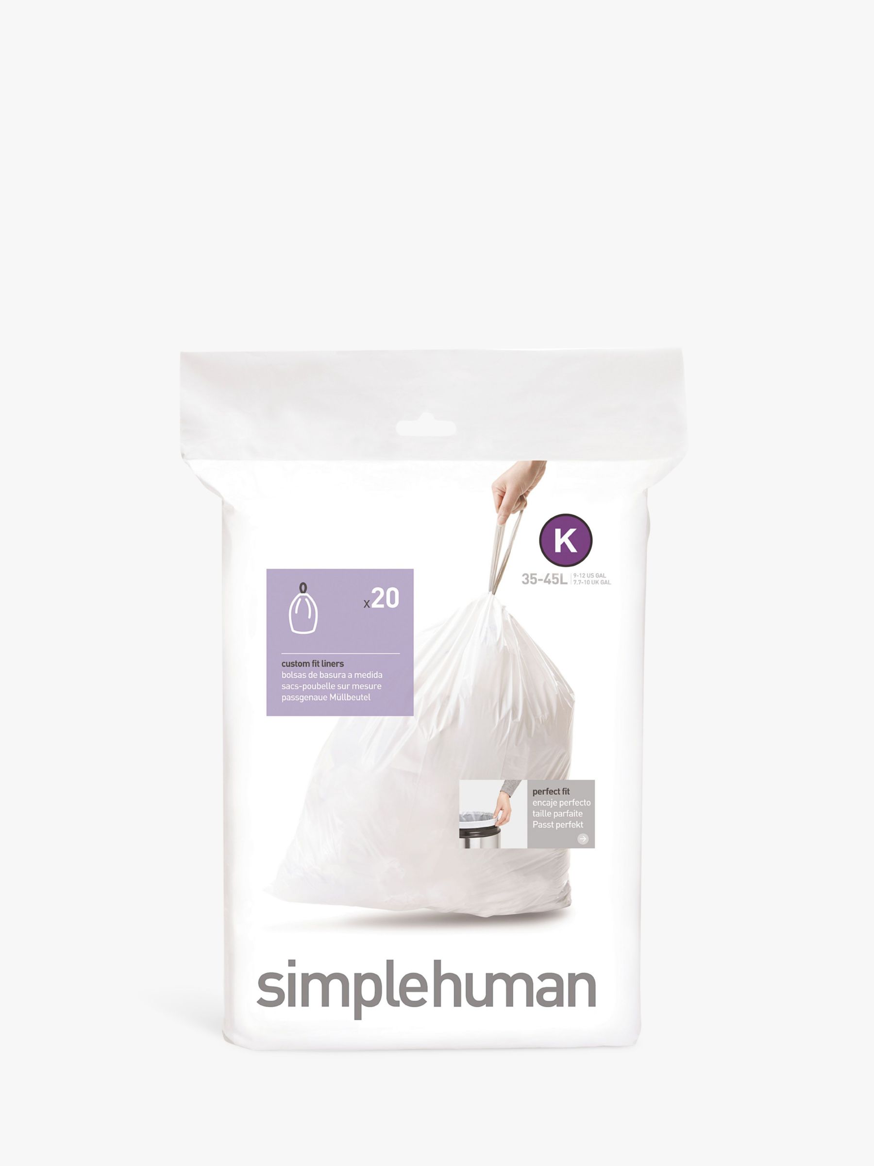 simplehuman Bin Liners, Size K