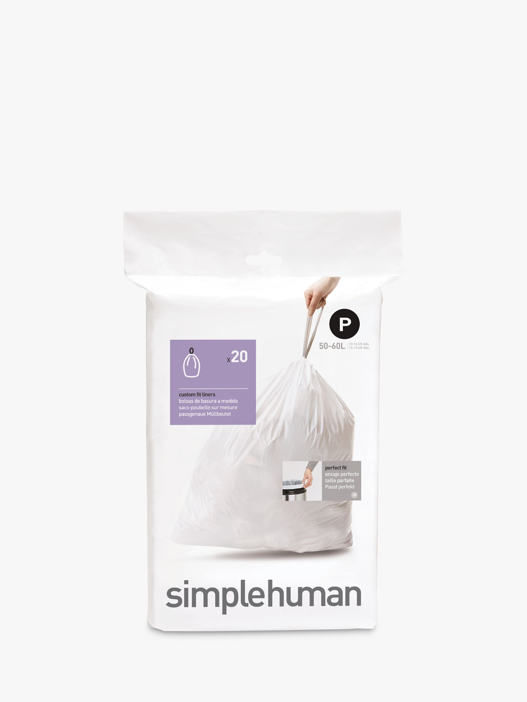 simplehuman Bin Liners, Size P