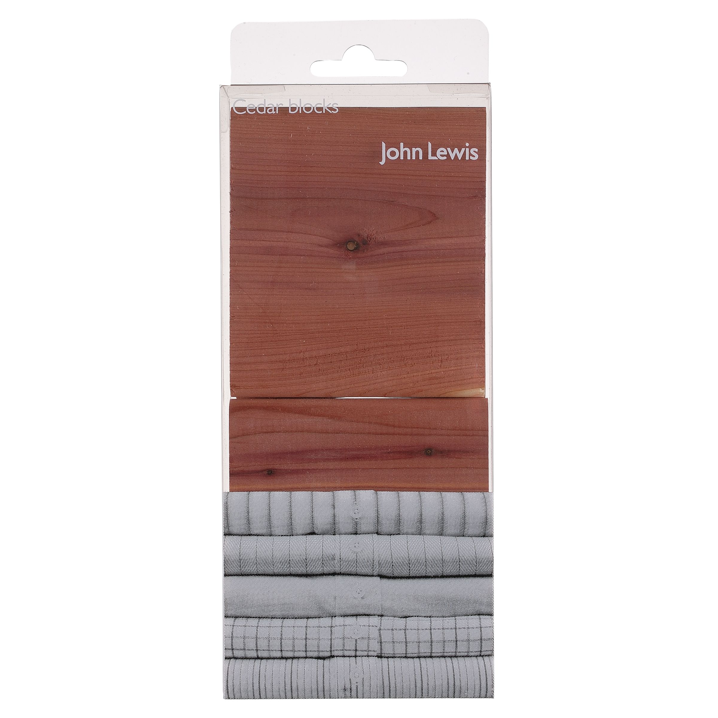 John Lewis Cedarwood Blocks, Pack of 6