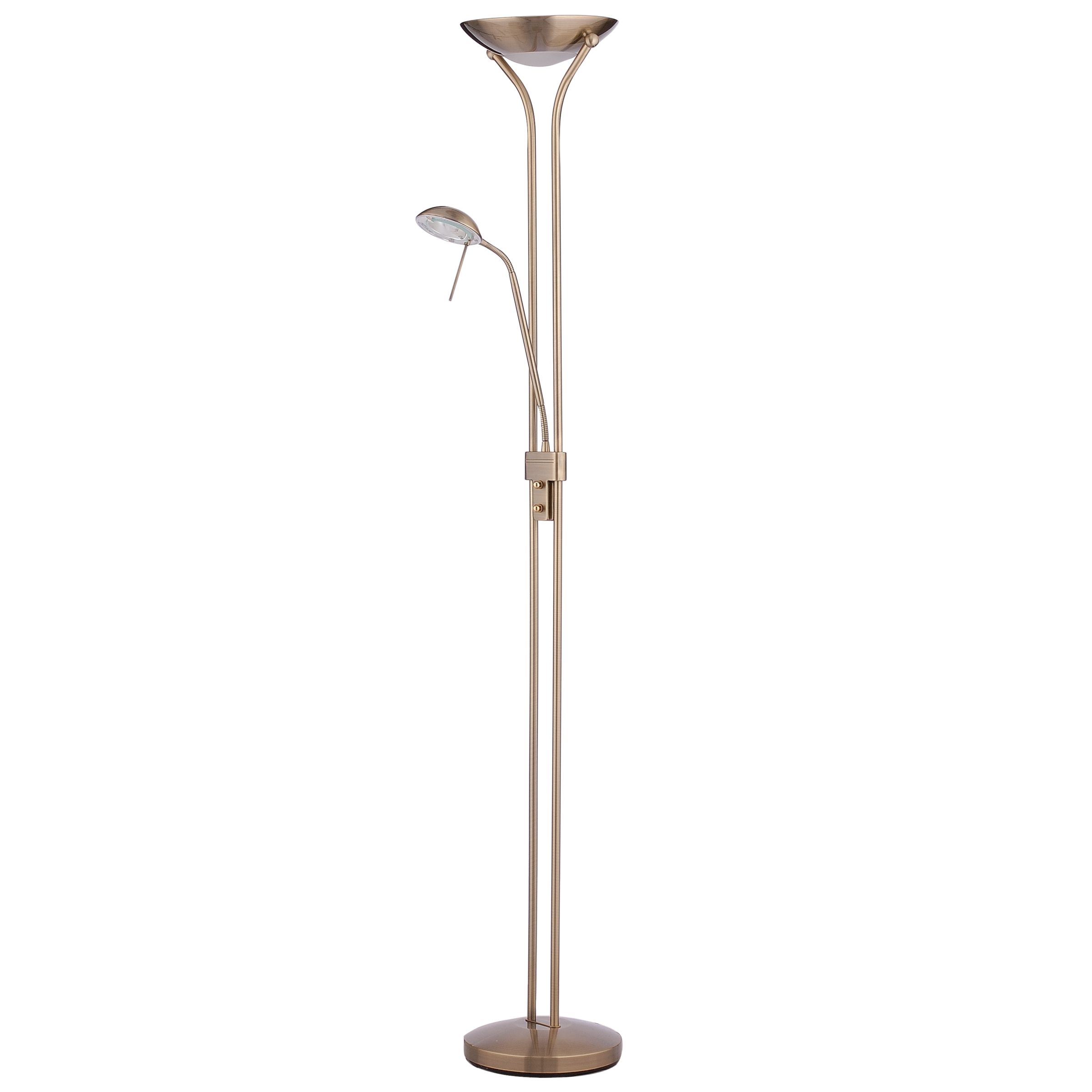 Zella Floor Lamp- Antique Brass